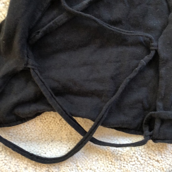 Adidas crop logo halter top OSFM gulley -tie lace -up back - Picture 6 of 12